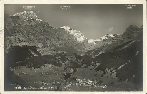 Loeche-les-Bains Panorama / Leukerbad /Bz. Leuk