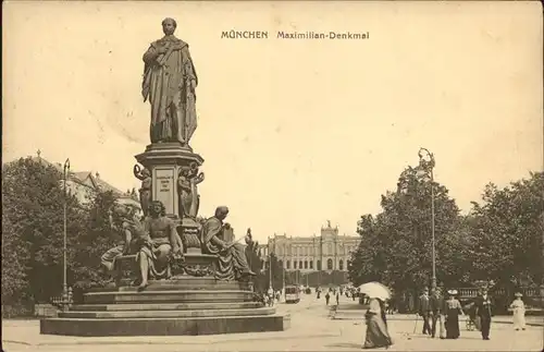 Muenchen Maximilian Denkmal Kat. Muenchen