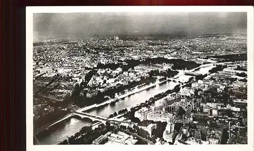 Paris En Flanant Fliegeraufnahme Seine Kat. Paris