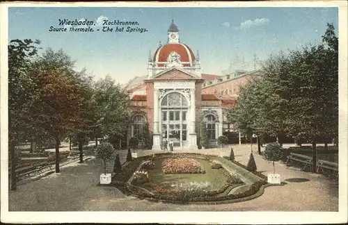 Wiesbaden Kochbrunnen  Kat. Wiesbaden