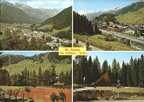 St Anton Arlberg Tirol Tennisplatz Kat. St. Anton am Arlberg