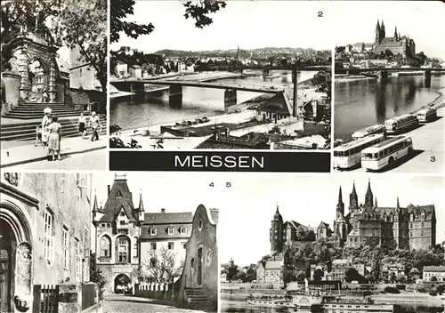 Meissen Elbe Sachsen Aufgang Dom Albrechtsburg  Kat. Meissen