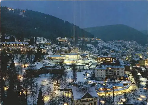 Wildbad Schwarzwald Winterabend Nacht Thermal  Hallenbewegungsbad Kat. Bad Wildbad