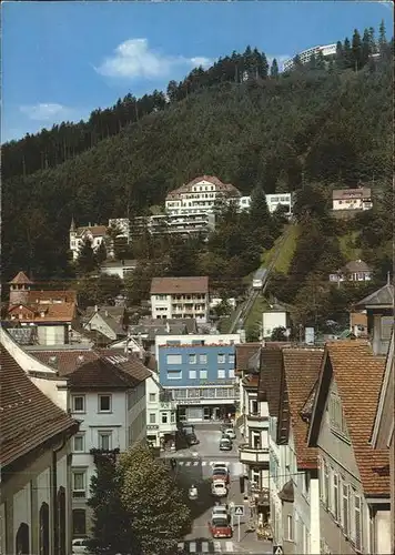 Wildbad Schwarzwald Bergbahn Sommerberg Kat. Bad Wildbad