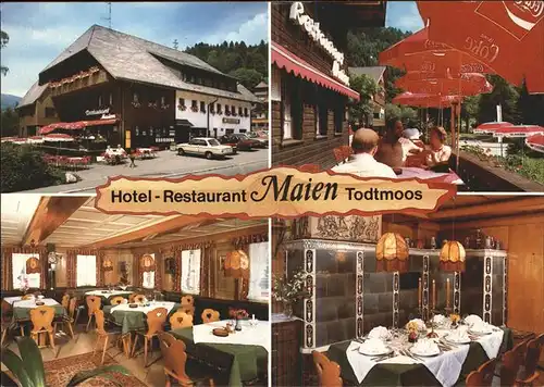 Todtmoos Hotel Restaurant Terasse Gaststube Kat. Todtmoos