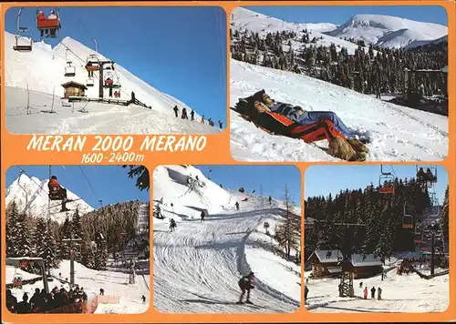 Merano Suedtirol Merano Skilift Schnee Winter Kat. Merano