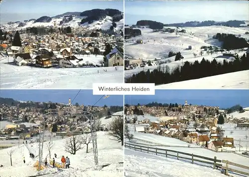 Heiden AR Winter Bischofsberg Skilift / Heiden /Bz. Vorderland