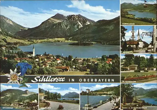 Schliersee Gondelbahn Musikpavillion Spitzingsee  Kat. Schliersee