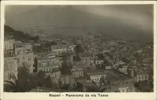 Napoli Neapel Panorama via Tasso Kat. Napoli