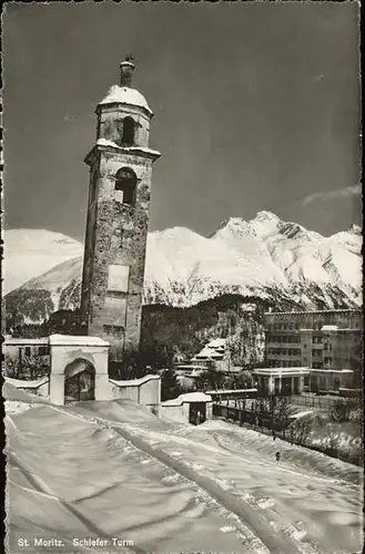 St Moritz GR Schiefer Turm Kat. St Moritz