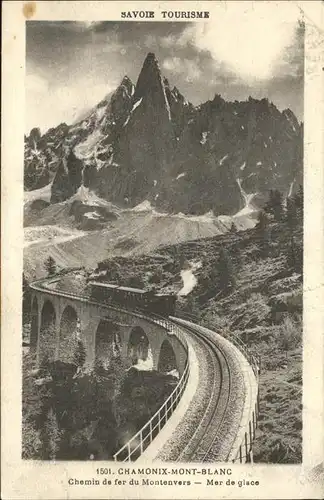 Chamonix Chemin de fer du Montenvers Eisenbahn Kat. Chamonix Mont Blanc