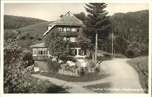 Schoenau Schwarzwald Gasthof Haldenhof Heubronner Eck Kat. Schoenau im Schwarzwald