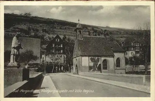 Bad Mergentheim Wolfgangskapelle Villa Regina Kat. Bad Mergentheim