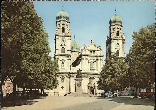 Passau Dom mit der groessten Kirchenorgel der Alten Welt Kat. Passau