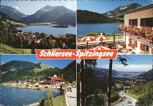 Schliersee Spitzingsee Alpenpanorama Hotel Restaurant Terrasse Kat. Schliersee