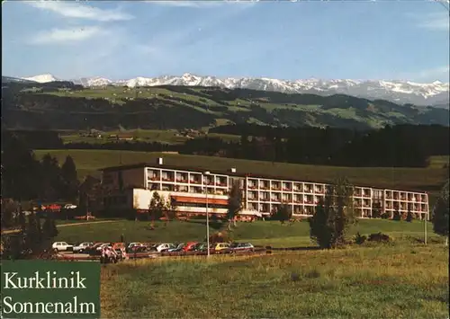 Scheidegg Allgaeu Kurklinik Sonnenalm Kneippkurort Hoher Ifen Widderstein Winterstaude Kanisfluh Mittagspitze Allgaeuer Alpen Kat. Scheidegg