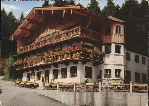 Bayrischzell Althistorischer Alpengasthof "Zum feurigen Tatzelwurm" Kat. Bayrischzell