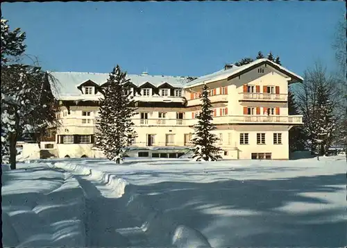 Rottach Egern Ringberg Klinik im Winter Kat. Rottach Egern