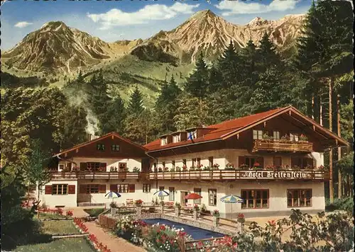 Ettenhausen Schleching Berghotel Breitenstein Geigelstein Chiemgauer Alpen Kat. Schleching