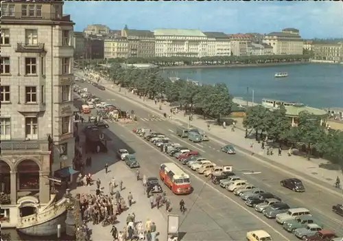 Hamburg Jungfernstieg und Binnenalster Kat. Hamburg