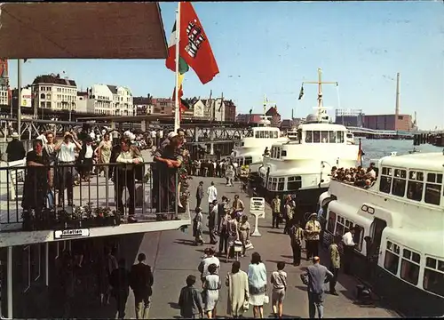 Hamburg St. Pauli Landungsbruecken Faehrschiff Kat. Hamburg