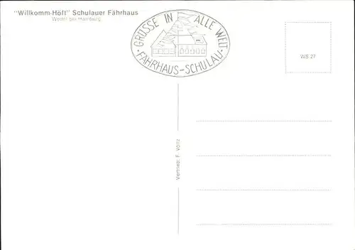 Wedel Pinneberg Willkomm H?ft Schulauer F?hrhaus Schiff Kat. Wedel