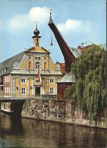 Lueneburg Kaufhaus historisches Gebaeude Alter Kran Kat. Lueneburg