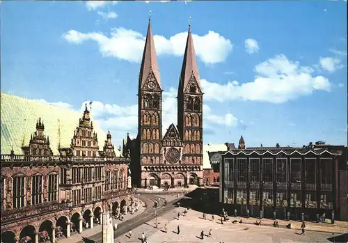 Bremen Rathaus Dom Haus der Buergerschaft Kat. Bremen