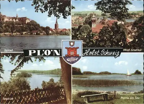 Ploen See Schloss Seeblick westlicher Stadtteil Wappen Holsteinische Schweiz / Ploen /Ploen LKR