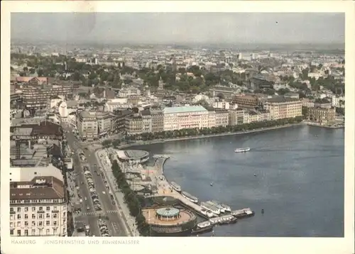 Hamburg Jungfernstieg und Binnenalster Kat. Hamburg