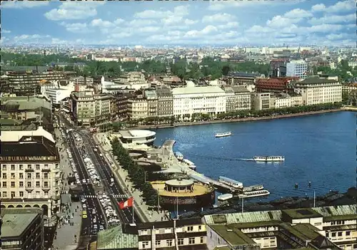 Hamburg Jungfernstieg und Binnenalster Kat. Hamburg