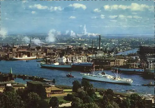 Hamburg Hafen Schiff Industrie Kat. Hamburg