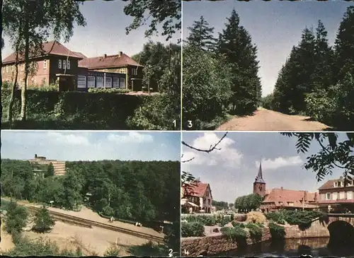 Bad Bramstedt Haus an den Auen Waldweg Kurhaus Kirchenbleck Kat. Bad Bramstedt