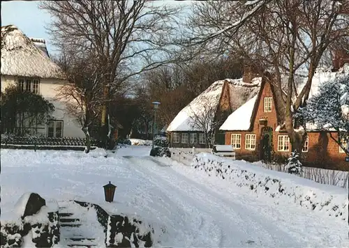 Keitum Sylt Dorfpartie im Winter / Sylt-Ost /Nordfriesland LKR