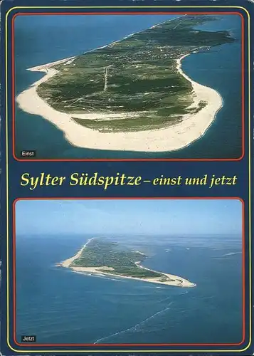 Sylt Sylter Suedspitze Fliegeraufnahme Kat. Sylt Ost