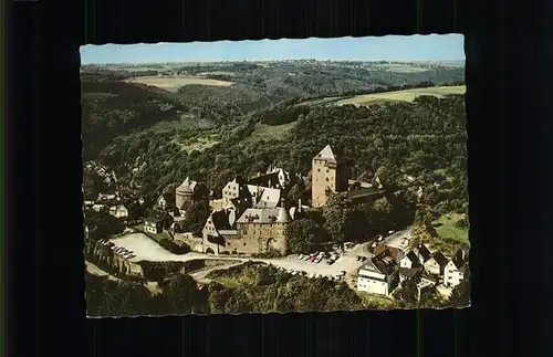 Burg Wupper Schloss Bergisches Land Fliegeraufnahme Kat. Solingen