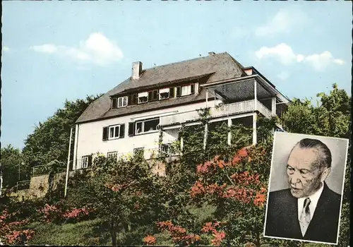 Rhoendorf Rosenhuegel Wohnhaus Konrad Adenauer Kat. Bad Honnef