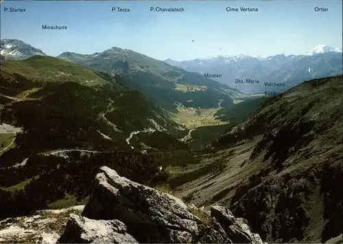 Ofenpass Panorama Kat. Zernez