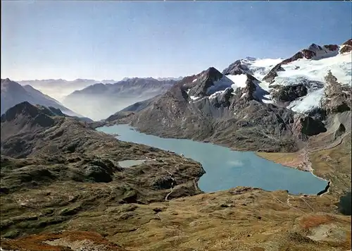 Bernina Pass mit Lago Binaco Kat. Bernina