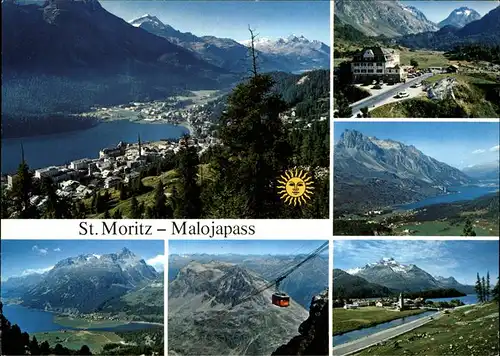 St Moritz GR mit Malojapass Kat. St Moritz