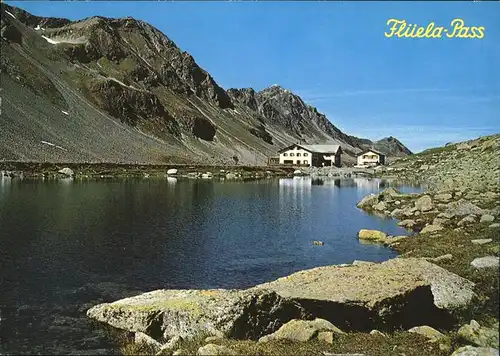 Flueela Flueela Pass mit Schwarzsee Kat. Flueela