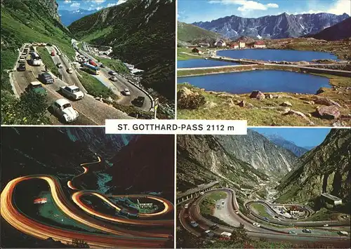 St Gotthard Pass Strasse Kat. Gotthard St.