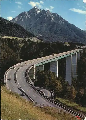 Innsbruck Brenner Autobahn mit Europabruecke Kat. Innsbruck