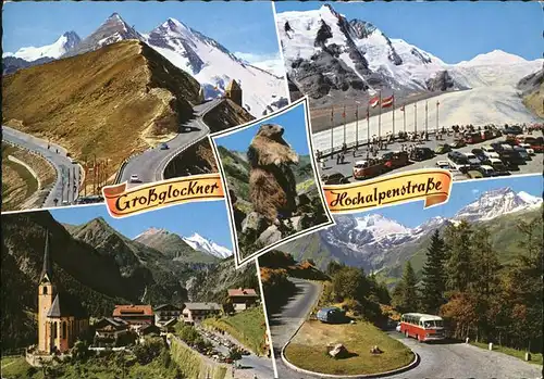 Grossglockner mit Fuschertoerl u.Heiligenblut Kat. Heiligenblut