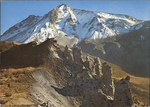 Ofenpass mit Blick auf Val Murtar?l u.Piz Daint Kat. Zernez