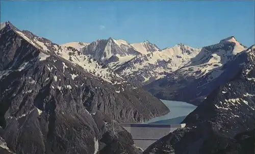 Mont Blanc Blick auf Stausee Kat. Chamonix Mont Blanc