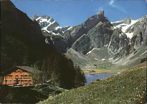 Seealpsee Berggasthaus Seealpsee Kat. Schwende