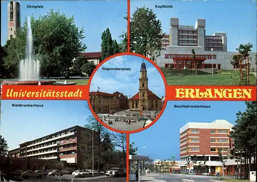 Erlangen mit Div.Kliniken Kat. Erlangen