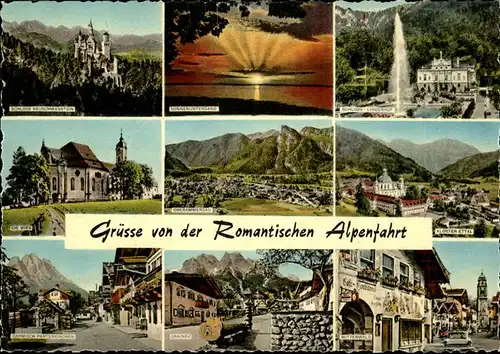 Oberammergau div.Orte in den bayr.Alpen Kat. Oberammergau