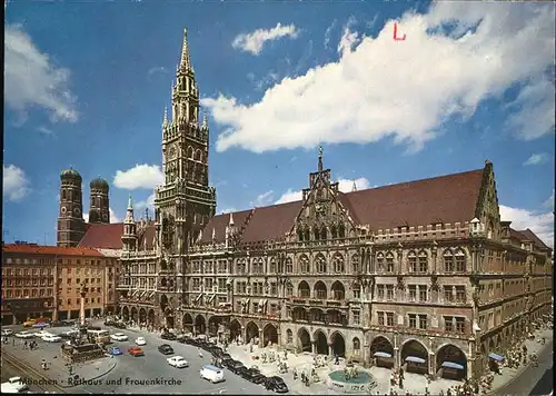 Muenchen Rathaus u.Frauenkirche Kat. Muenchen